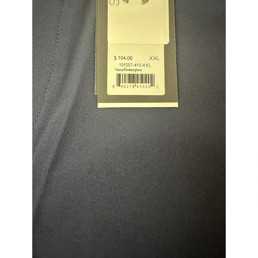 NWT Rhone Barrier Swim Short Mens Navy Emberglow 8 Inch Inseam, Size 2XL XXL